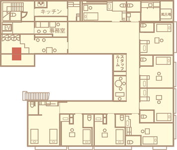 介護付有料老人ホームシャロームきこえ染井野 弐番館1F 間取り図